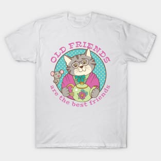 Old Friends are the Best Friends Cat and Mouse T-Shirt